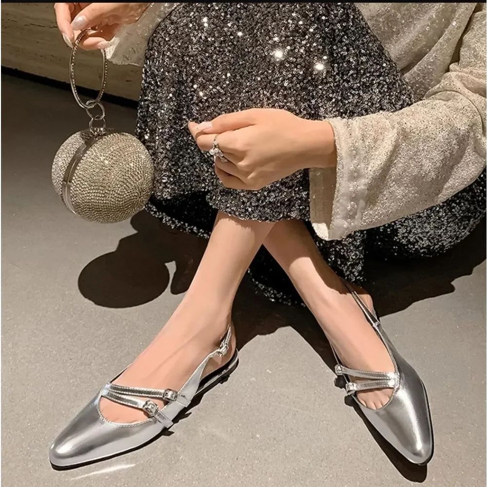 BRAND NEW MADDEN GIRL G-VALLE SLINGBACK POINTED TOE FLAT
